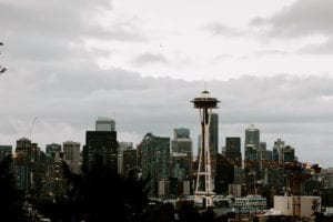 The Needle, Seattle, Washington Downtown Urban Travel Scenery Photo