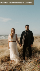 Windy engagement Session at Point Reyes, California